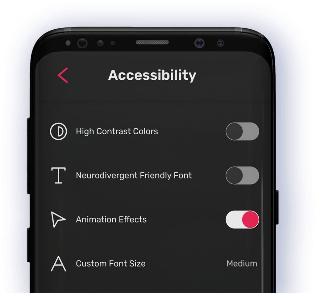 Accessibility Mockup